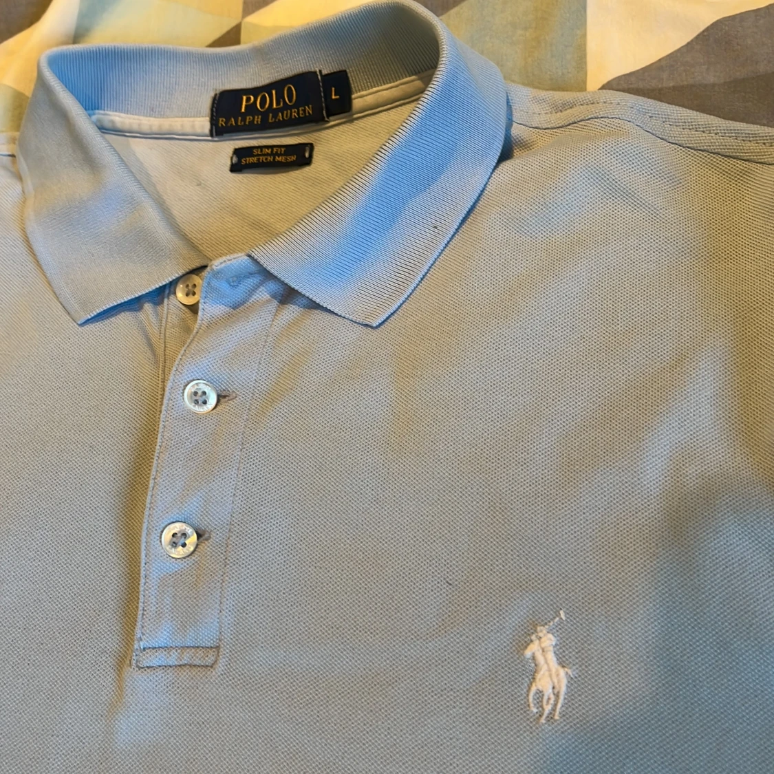 Ljusblå pikétröja från Ralph Lauren - 1