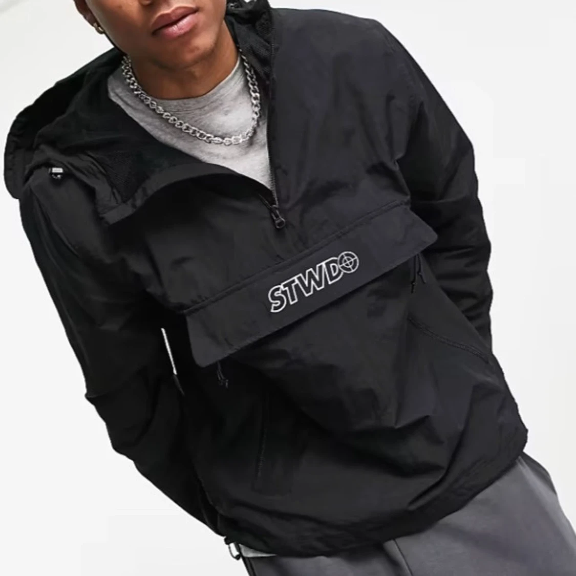 Svart vindjacka från Pull&Bear