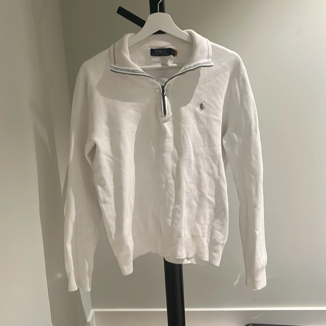 Vit halfzip från Ralph Lauren