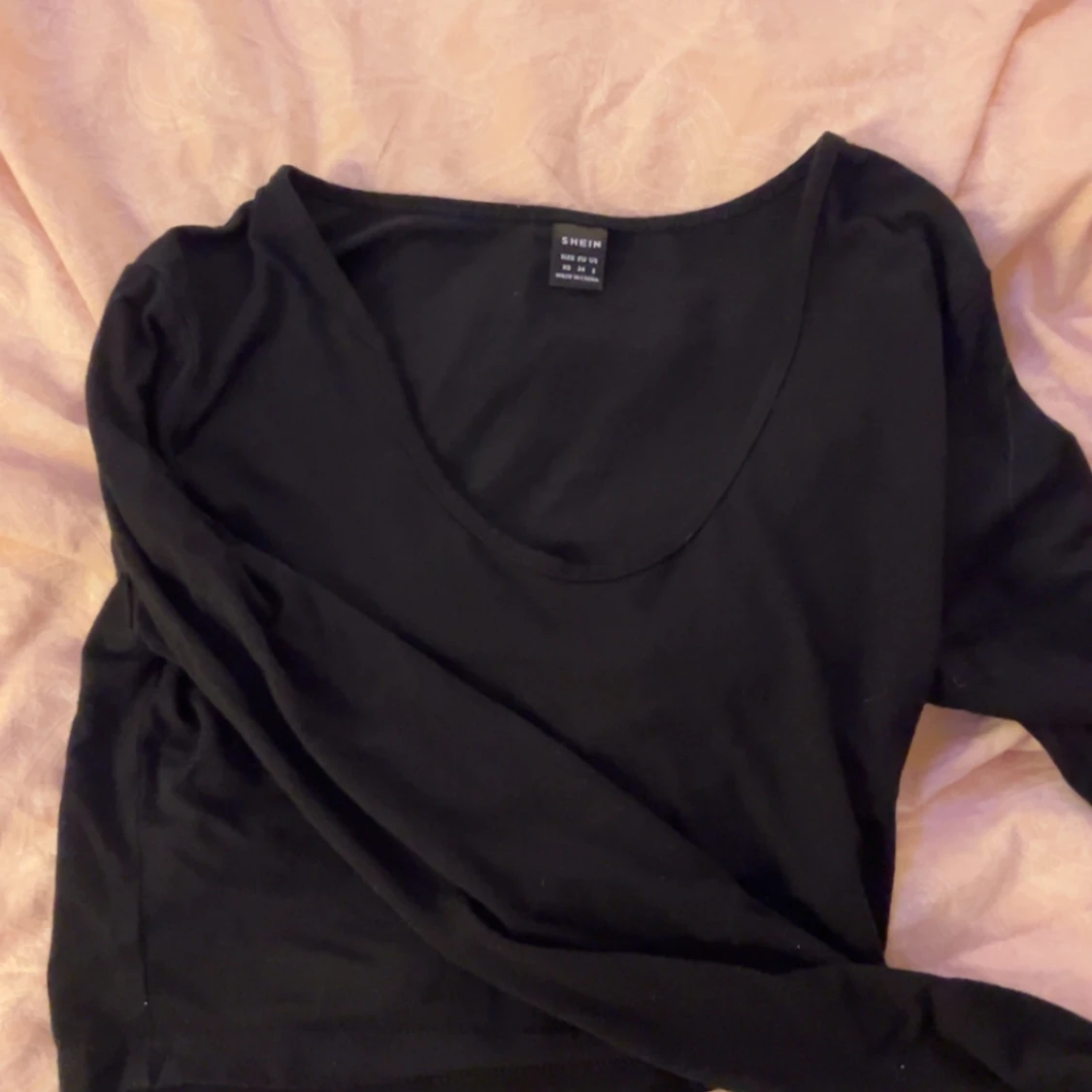 Grå croppad topp från Shein - 4