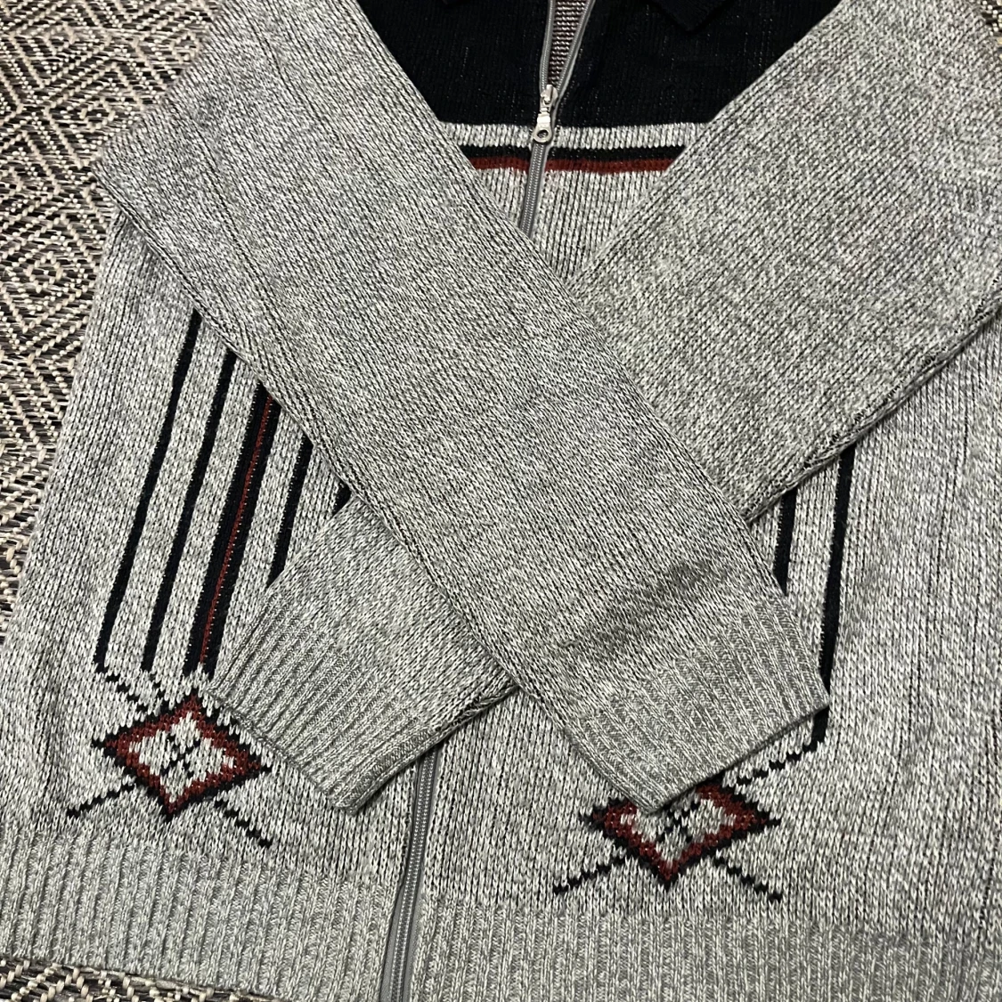 Unik stickad cardigan / overshirt  - 3