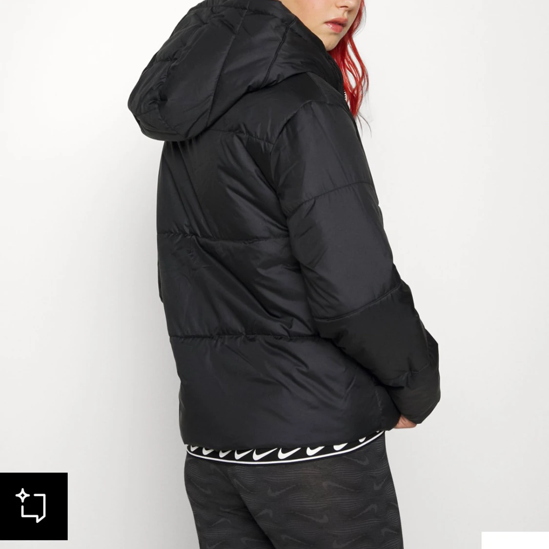 Svart pufferjacka från Nike - 90