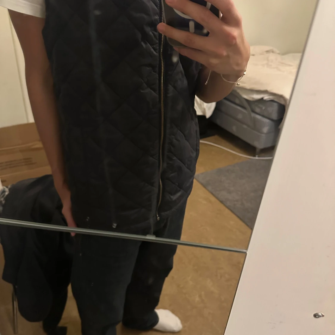 Svart quiltad väst från Lexington - 92