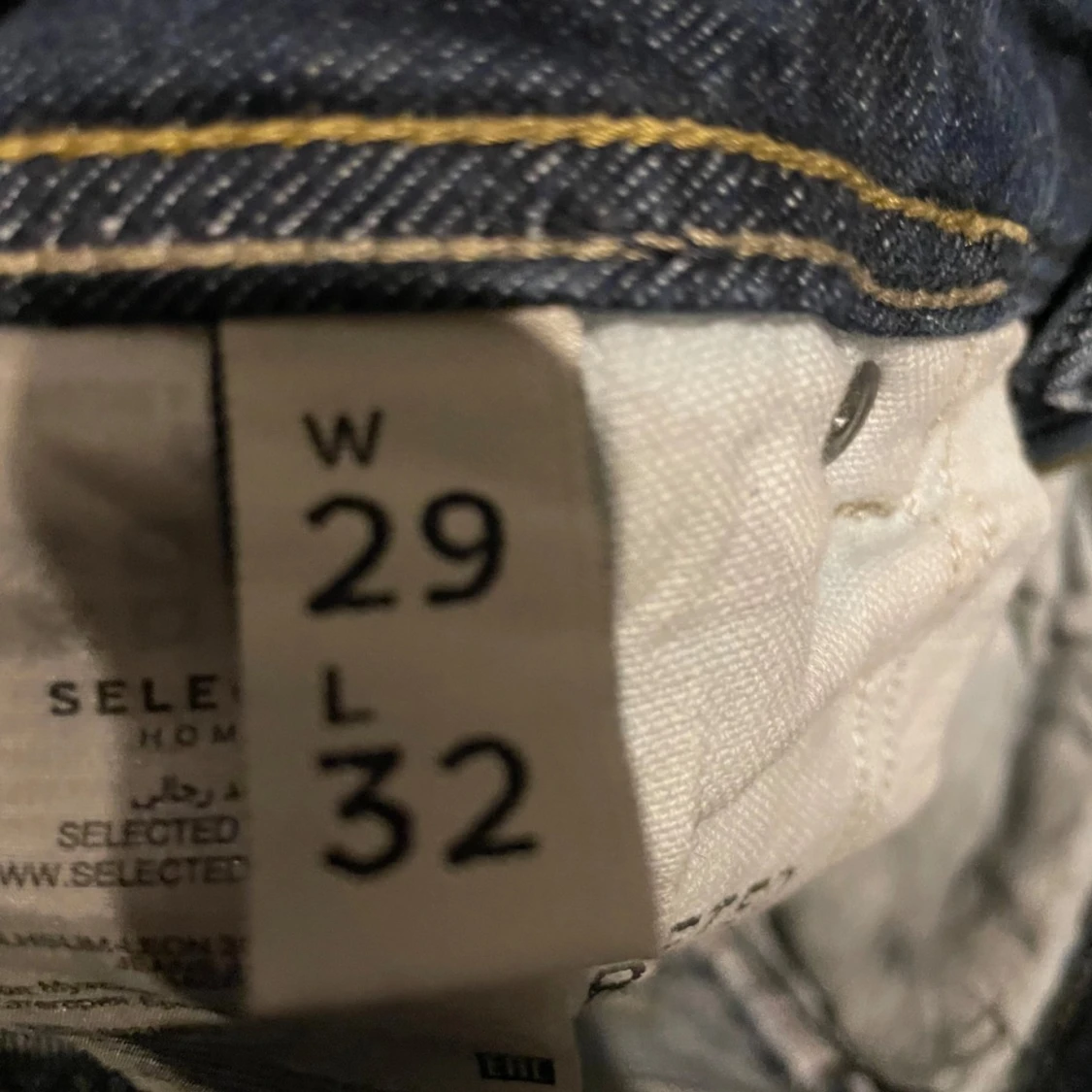 Mörkblå jeans från Selected Homme - 92