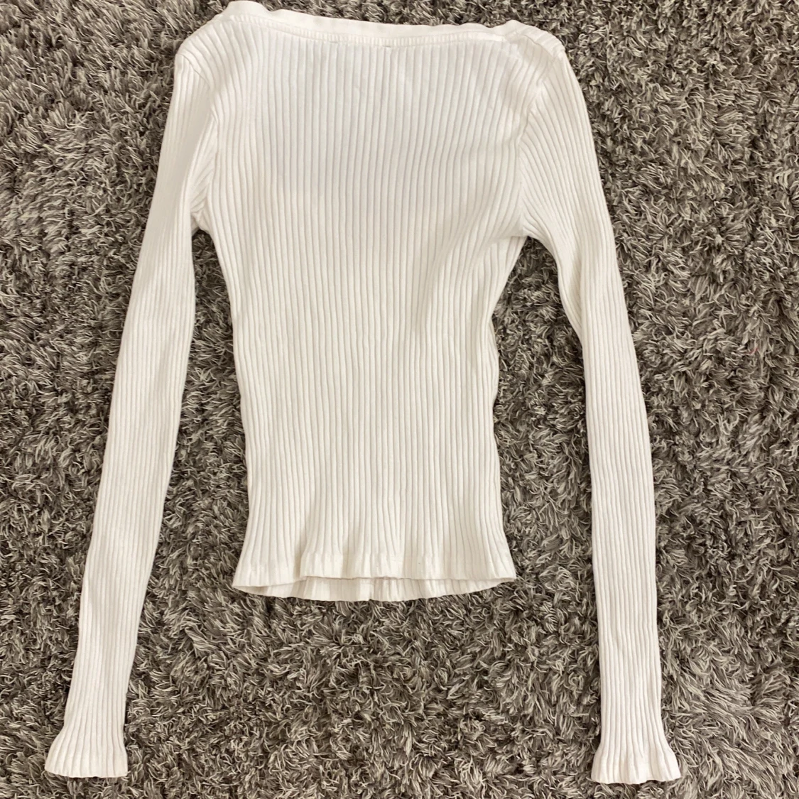 Vit ribbad topp från Zara - 91