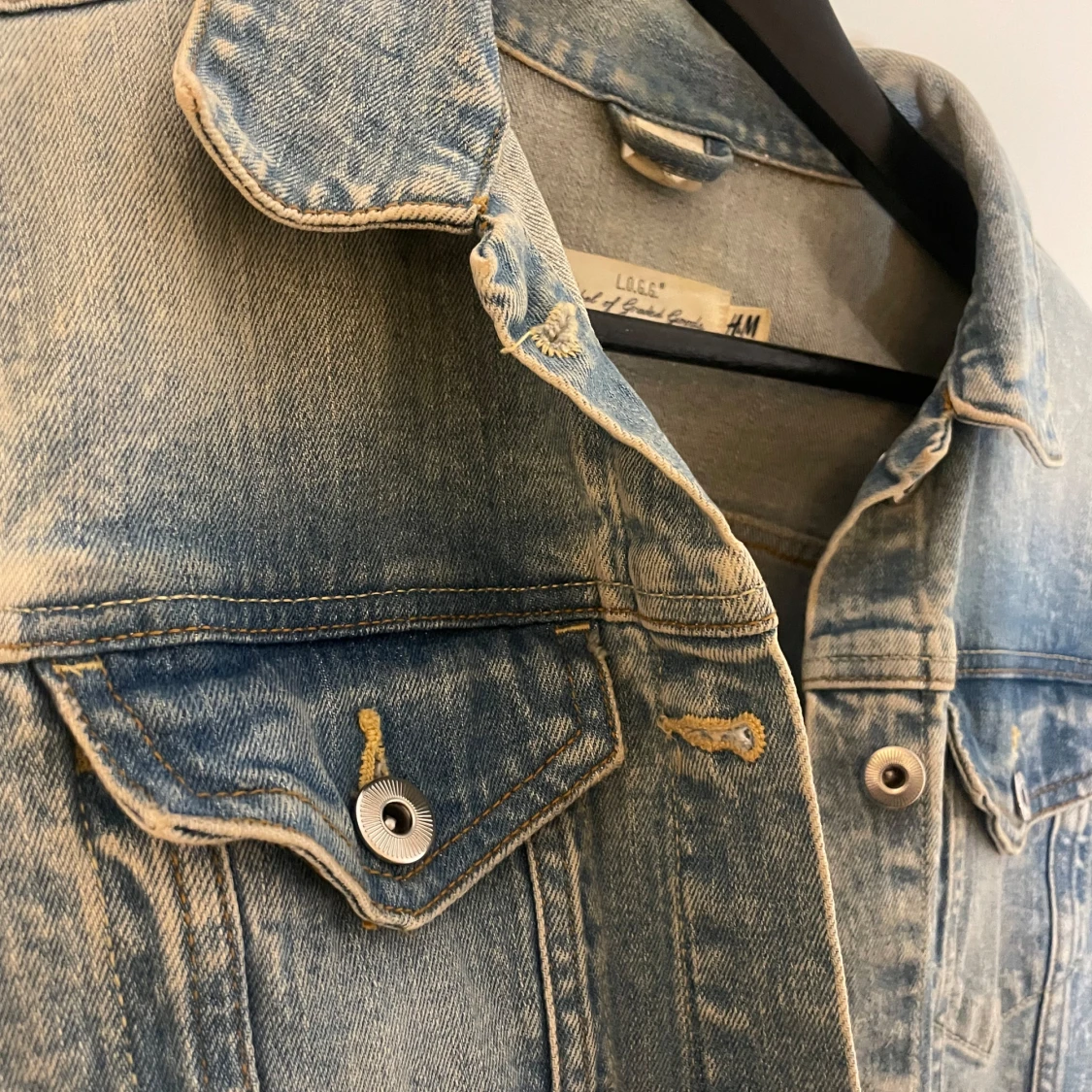 Ljusblå jeansjacka från H&M - 90