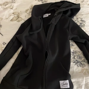Svart zip hoodie med huva - Nu säljer jag en fin och ny svart hoddie med dragkedja. Den är använd ungefär 1-2 gånger och är i väldigt bra skick. Den är i storlek xs. Jag köpte den för 100 kr men säljer för 35kr.
