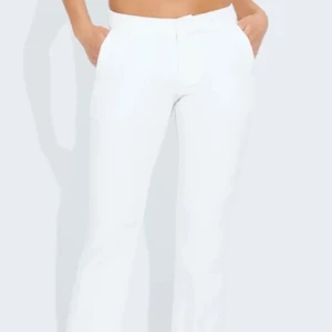 bikbok kostymbyxor  - bikbok kostymbyxor vit med slits.                                  (har en defekt därav priset )