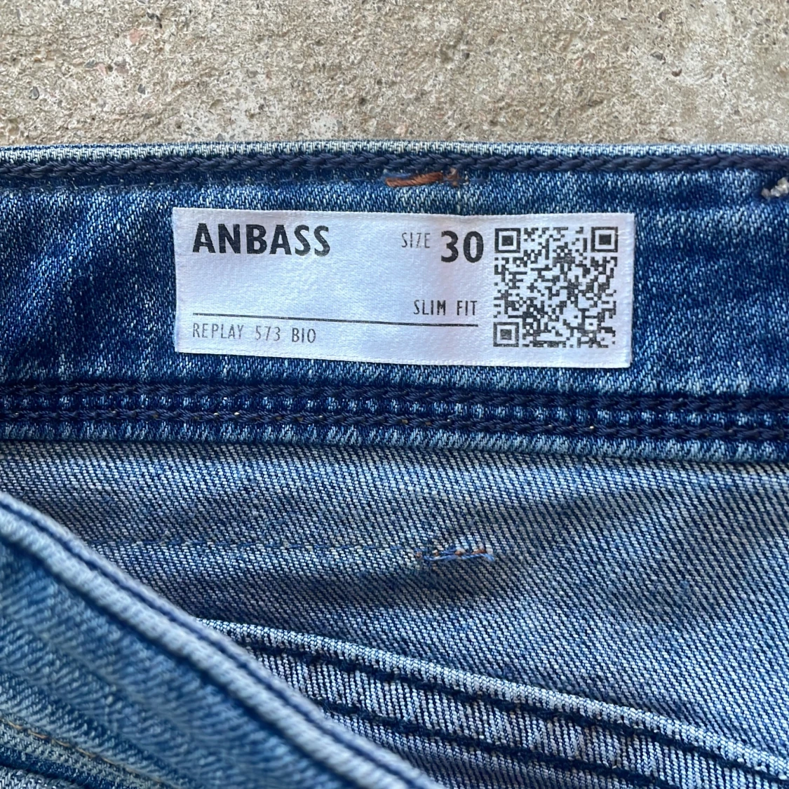 Blå jeansbyxor från Replay - 1