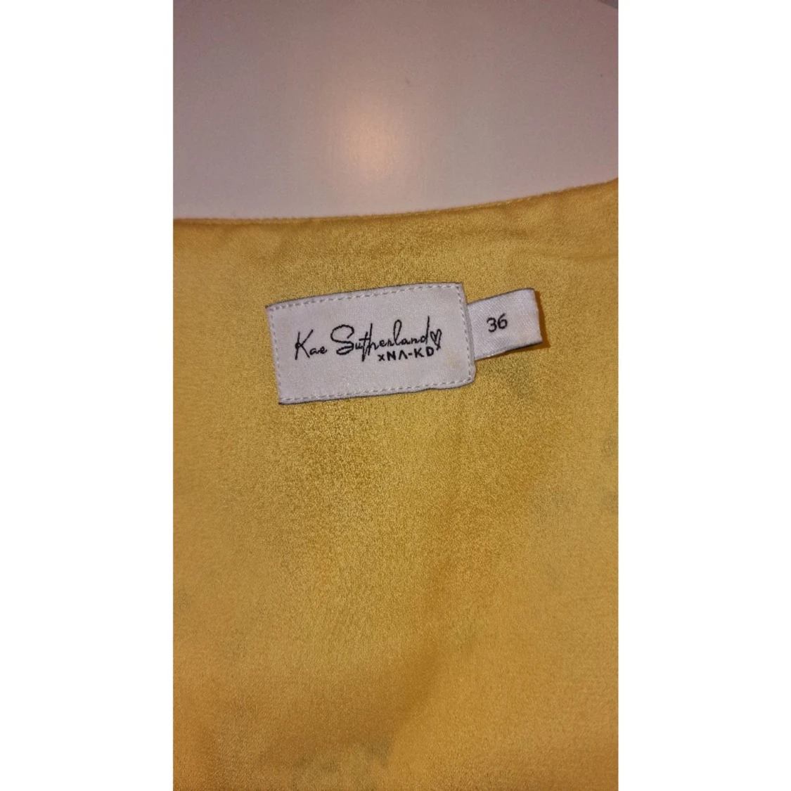 Gul Blommig Klänning - 91