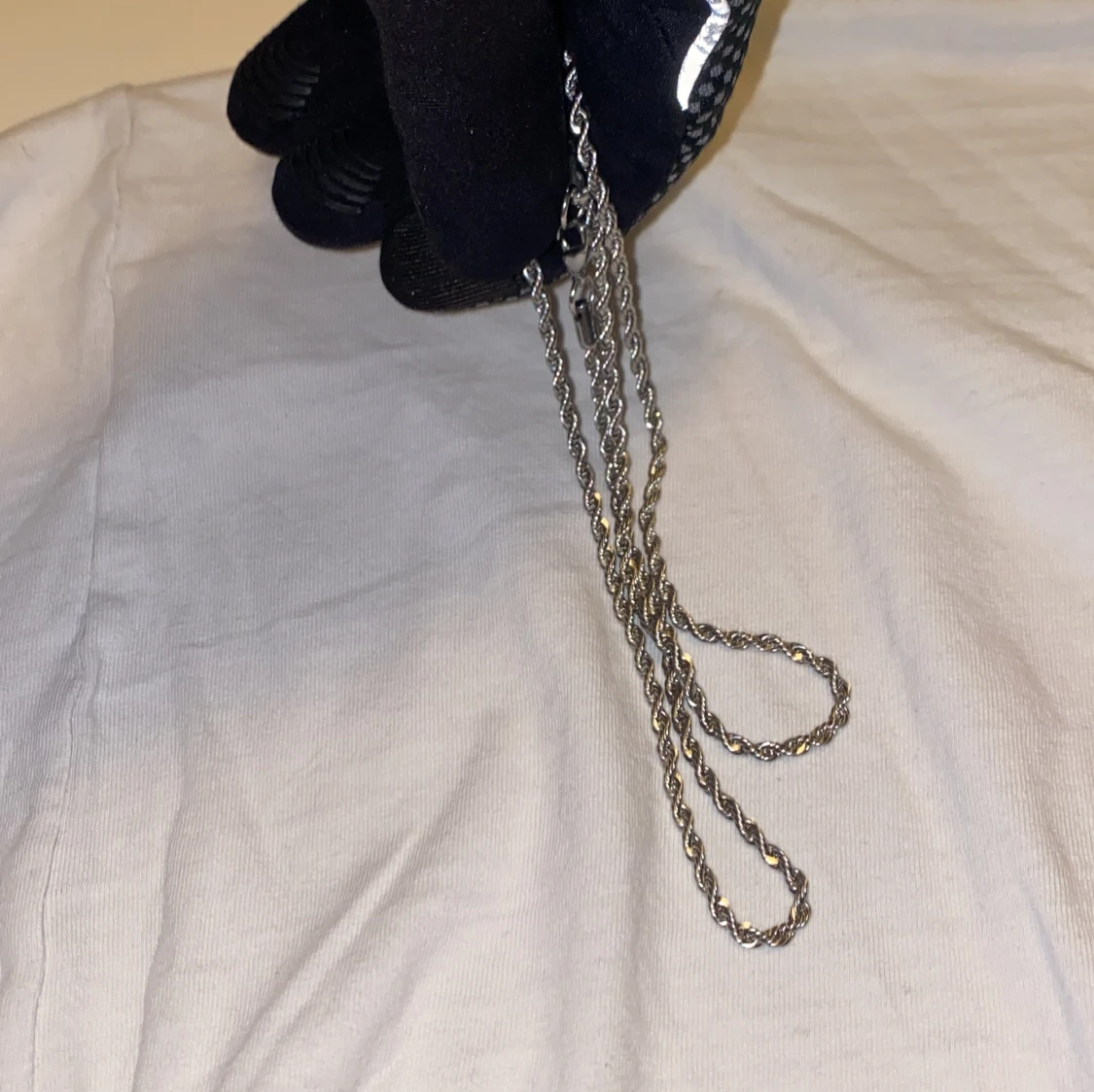 Cordellhalsband Silver  - 90