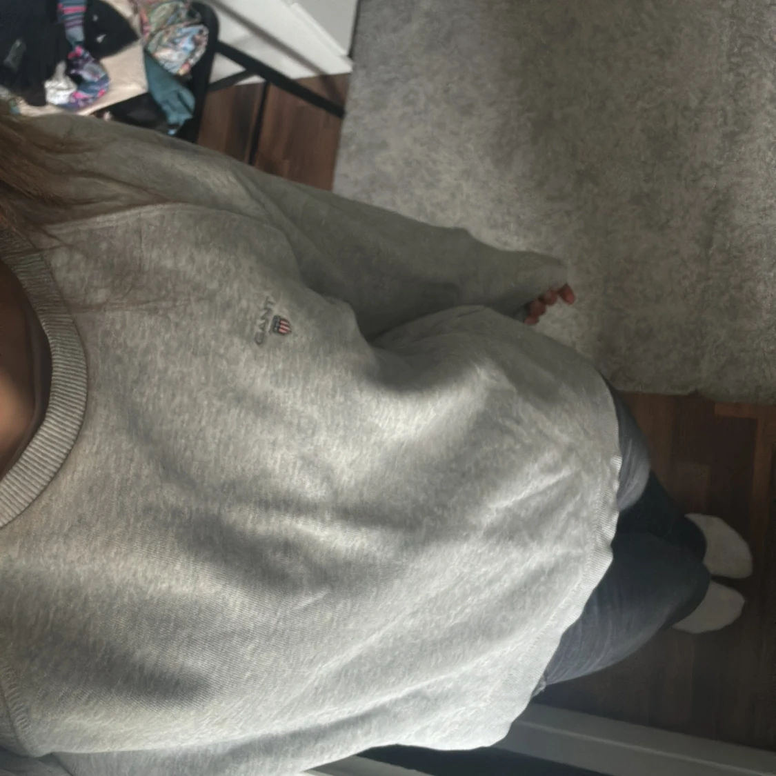 Grå gang tröja - 90