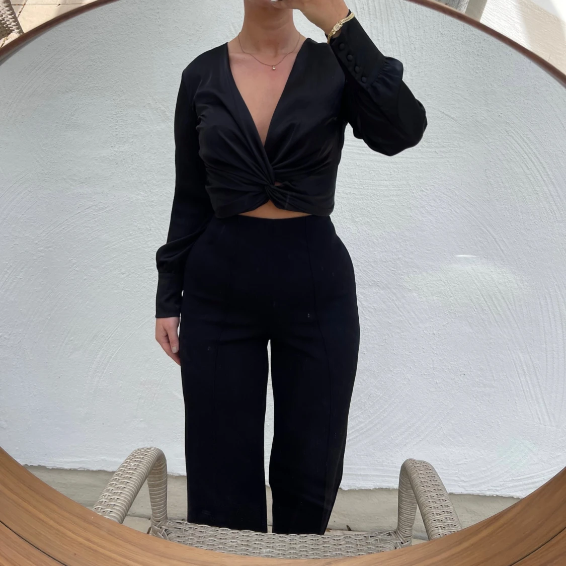 Svart omlottopp från Bik Bok