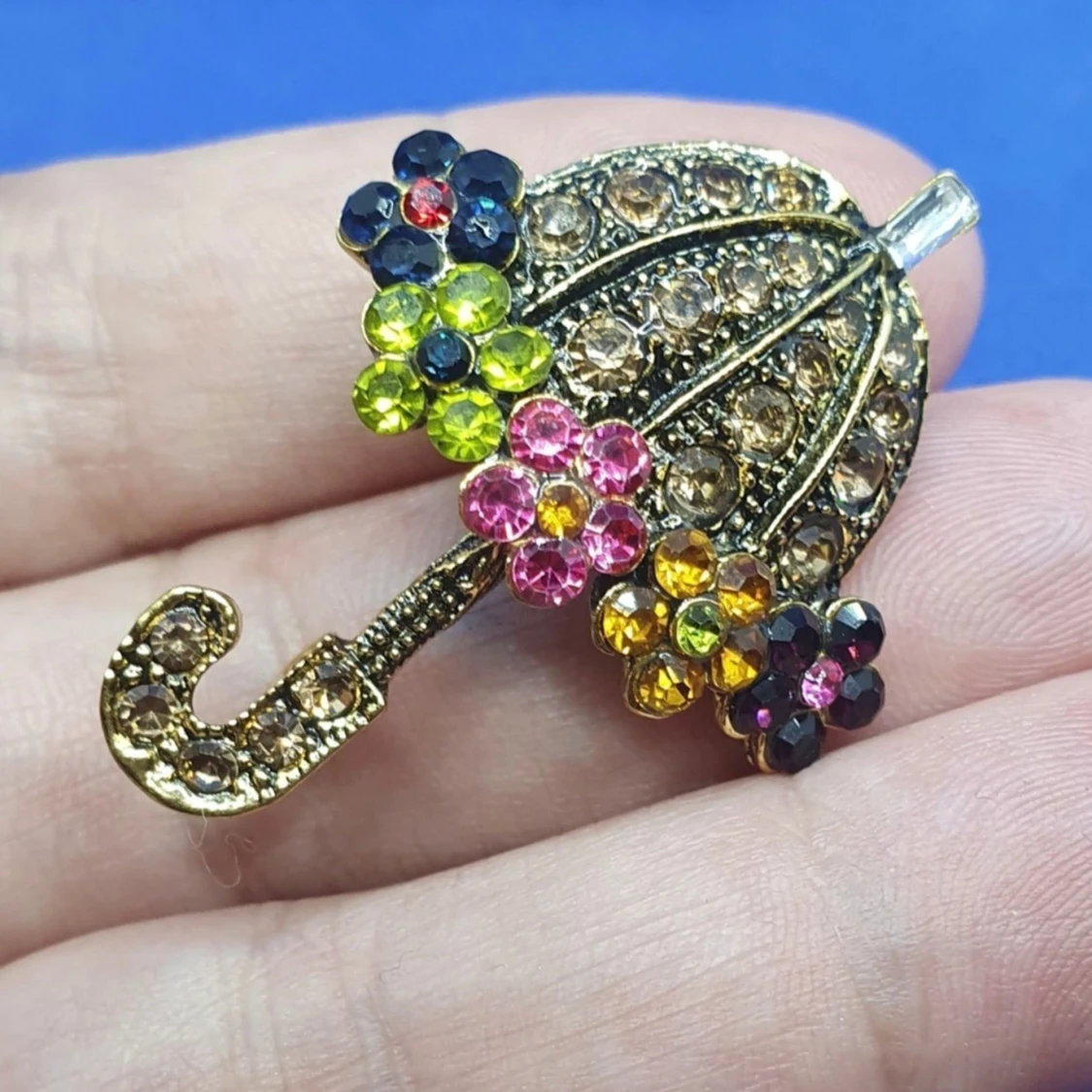 Brosch - Gulligt parasoll - 2