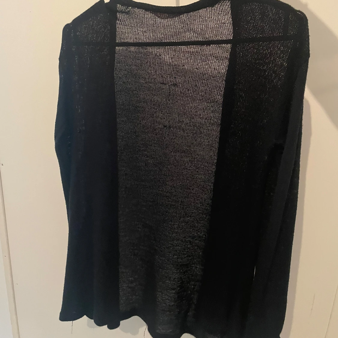 Svart transparent kofta - 90