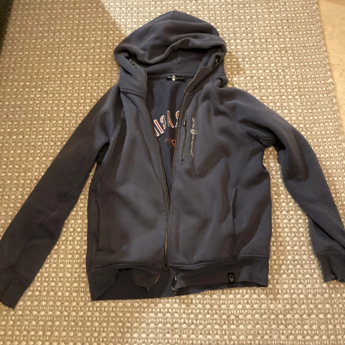 Blå Sail Raising Hoodie