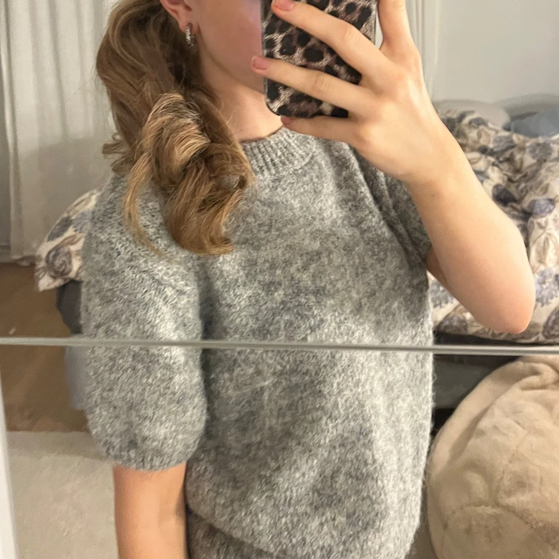 Trekvarts stickad tröja från GinaTricot - 91