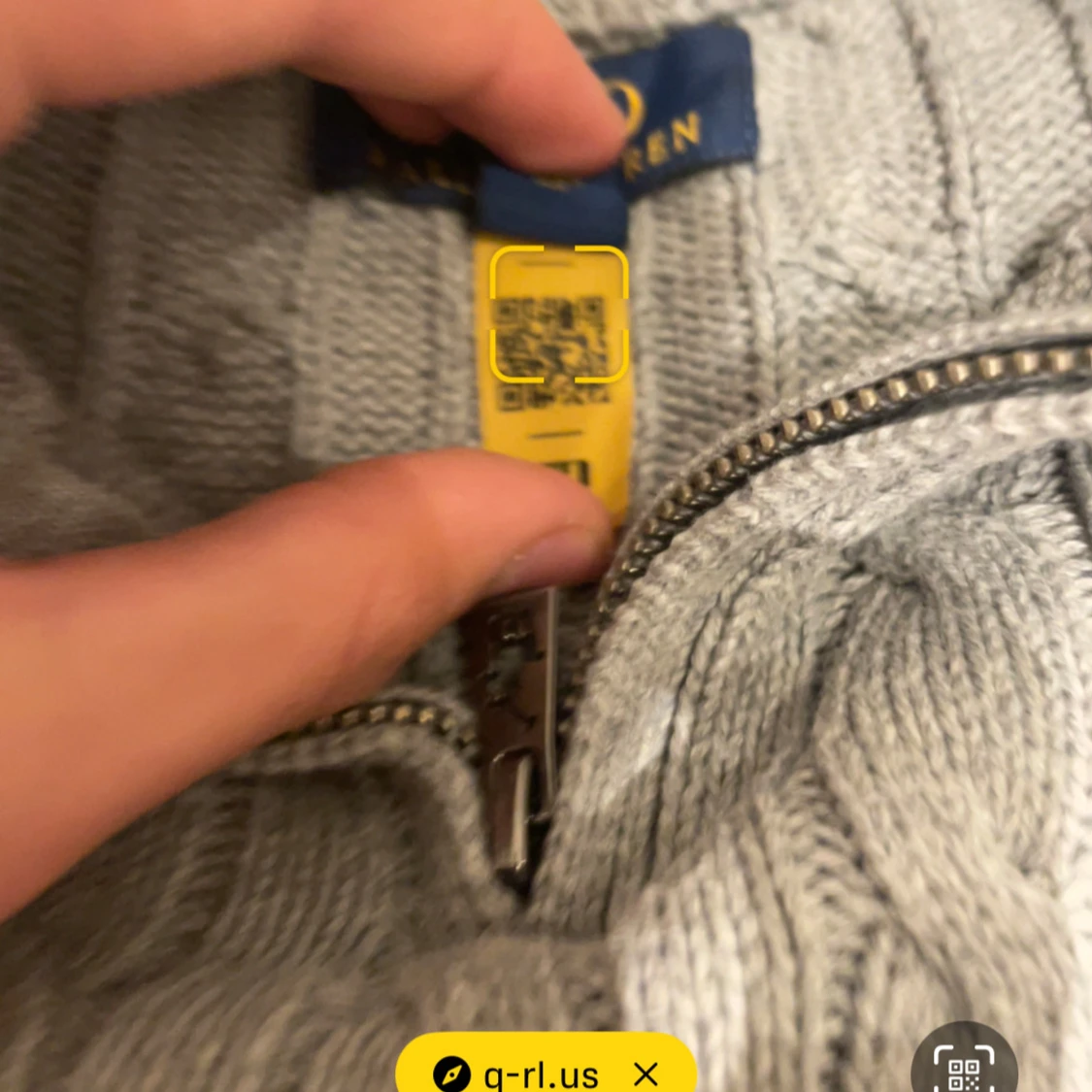 Grå stickad tröja från Polo Ralph Lauren - 4