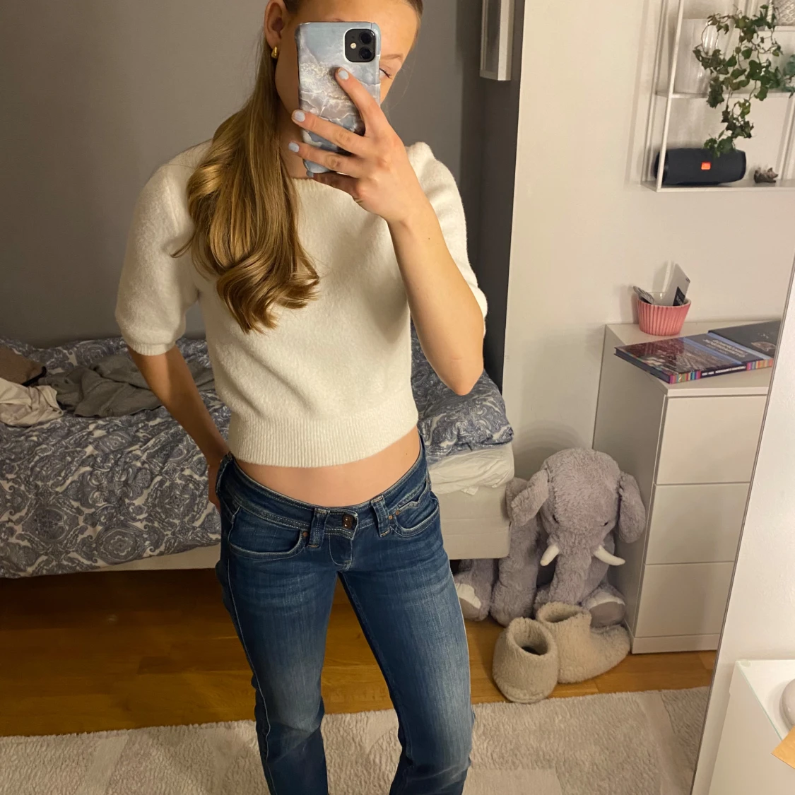 Stickad T-shirt  - 1