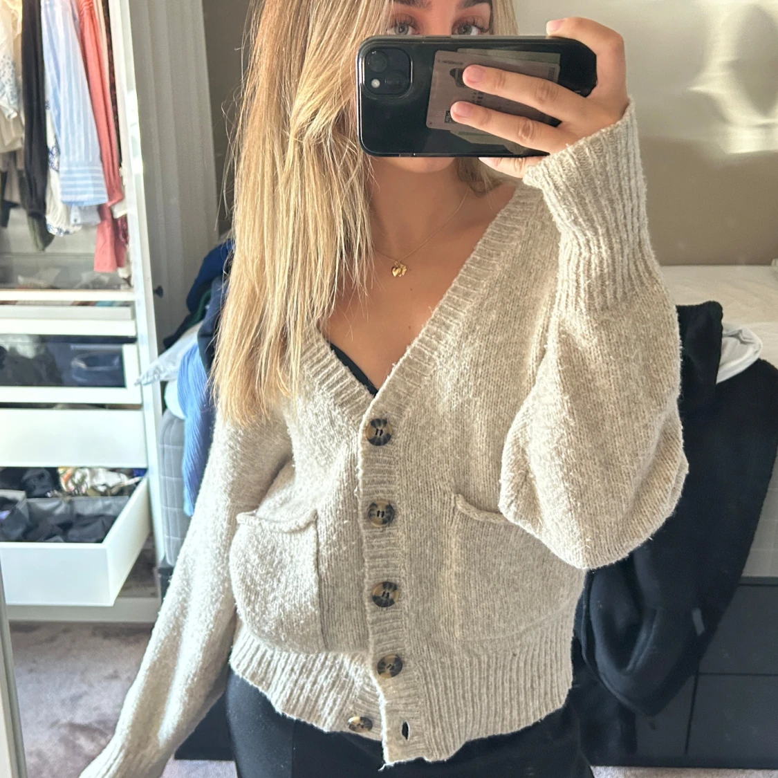 Stickad ylletröja - 90