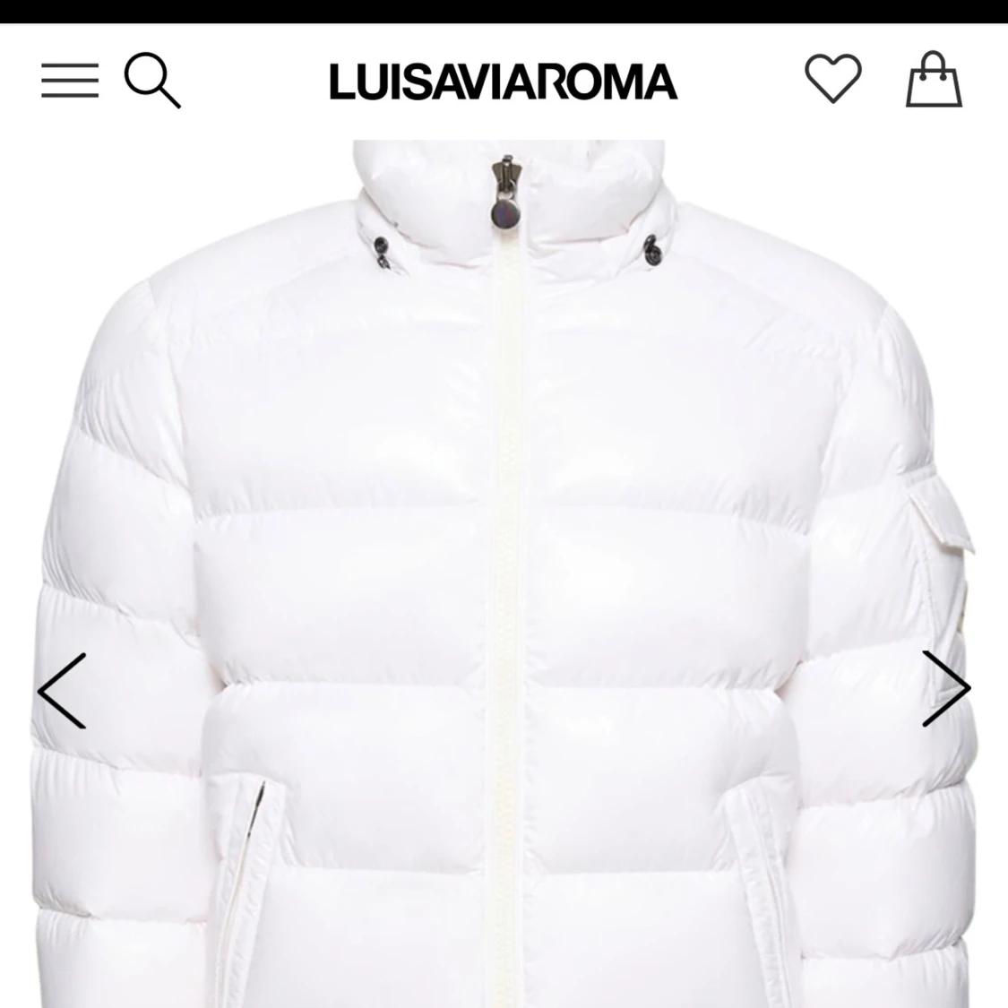Vit dunjacka från Moncler - 2
