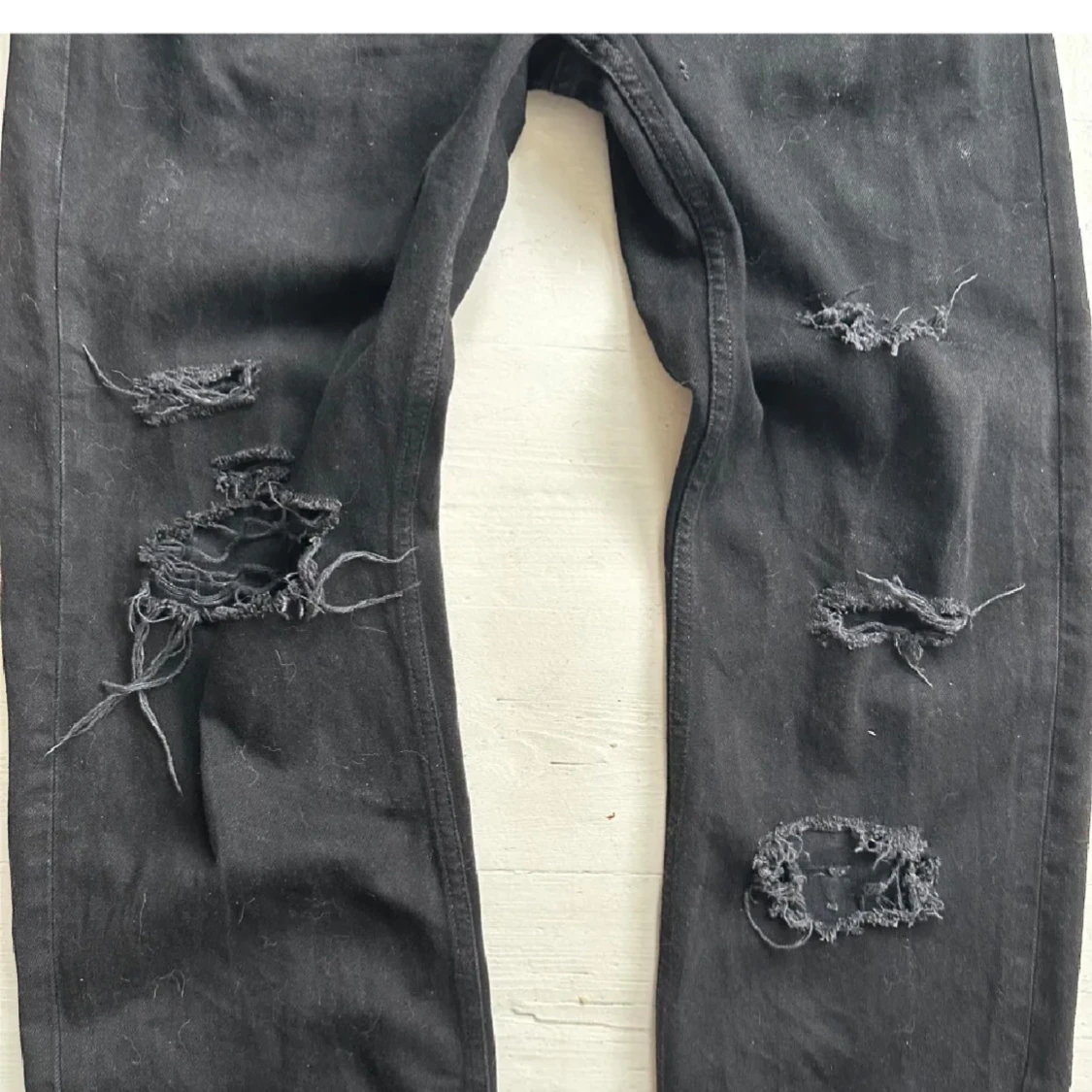 Svarta custom flared jeans - 4