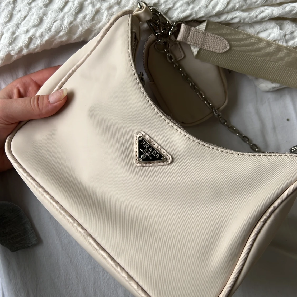 Beige axelväska  - 1