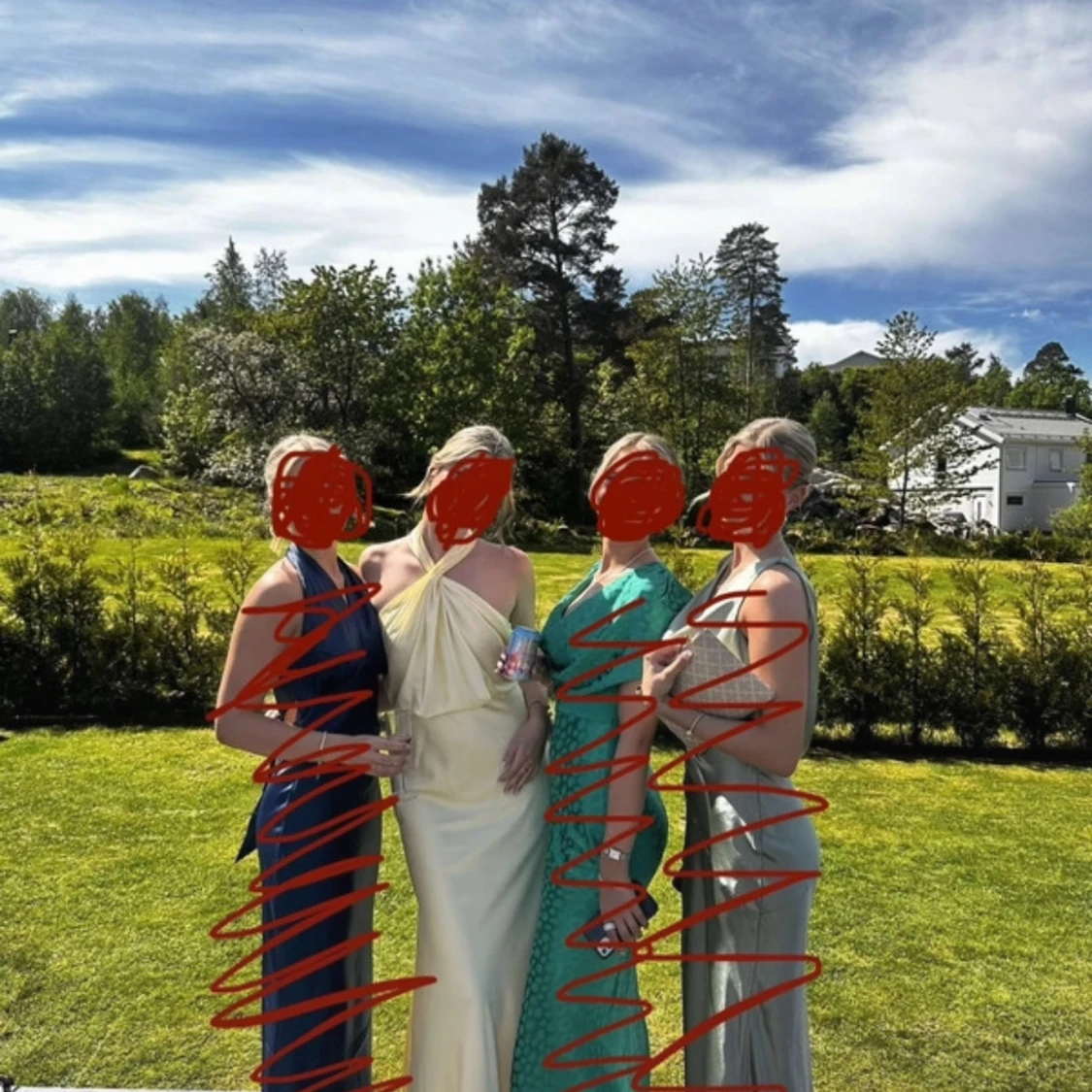 Ljusgul långklänning - 90