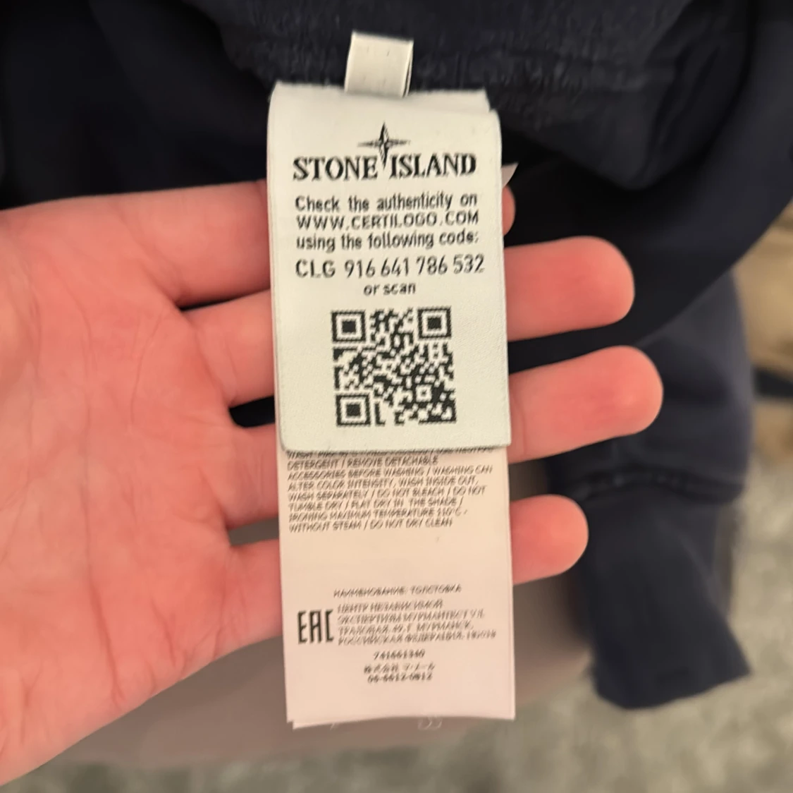 Mörkblå sweatshirt från Stone Island - 91