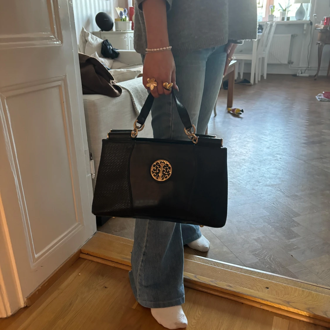 Svart handväska - 92