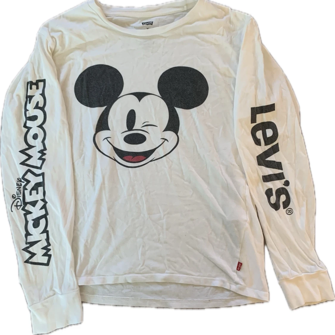 Vit långärmad tröja med Disney tryck från Levi's - 1