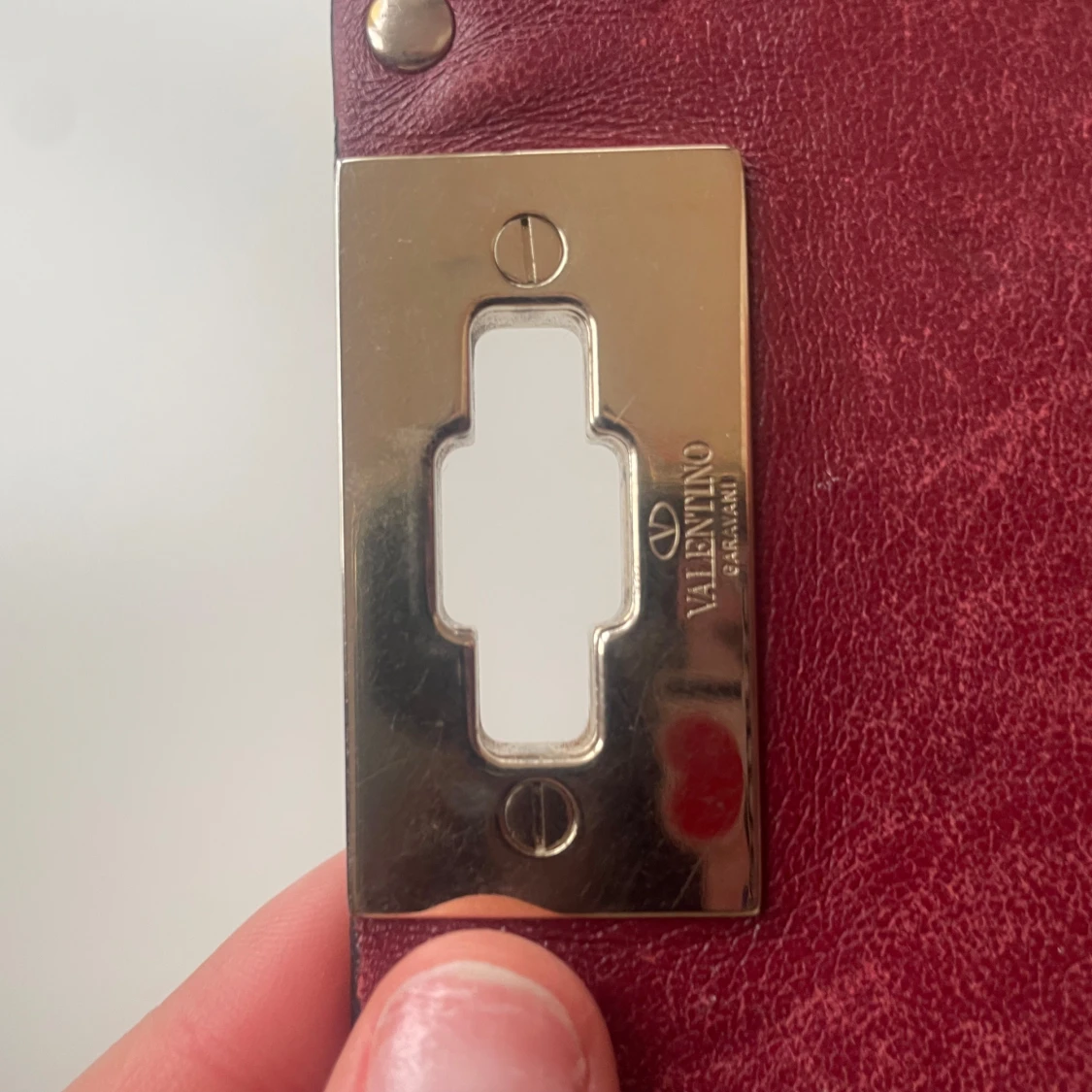 Röd quiltad axelväska från Valentino - 3