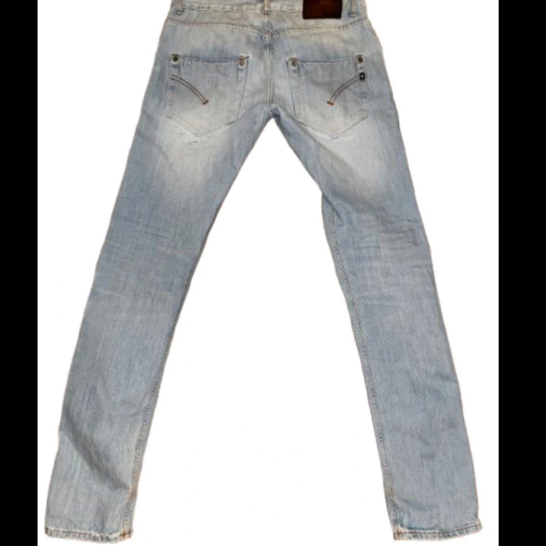 Ljusblå Dondup jeans med slitningar  - 3