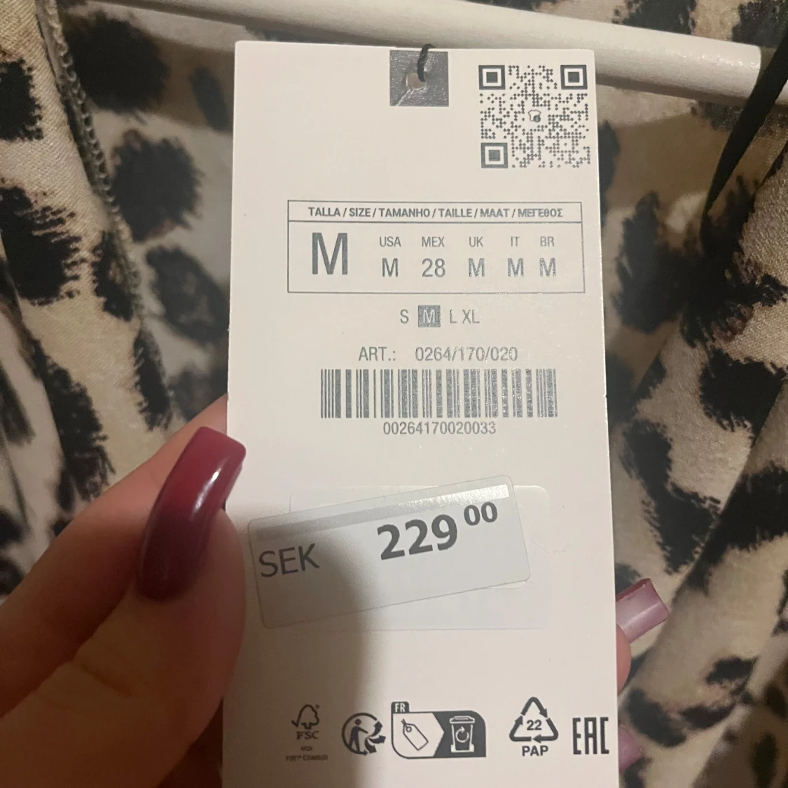 Leopardmönstrad klänning - 1