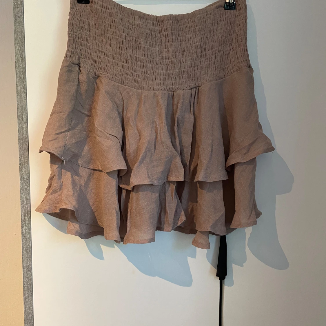 Beige linne kjol - 90