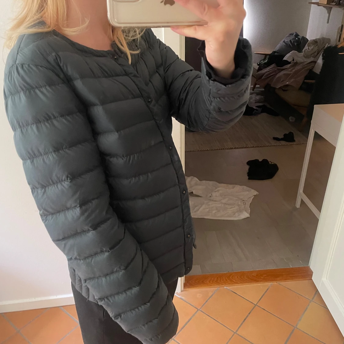 Mörkgrön dunjacka mango - 91