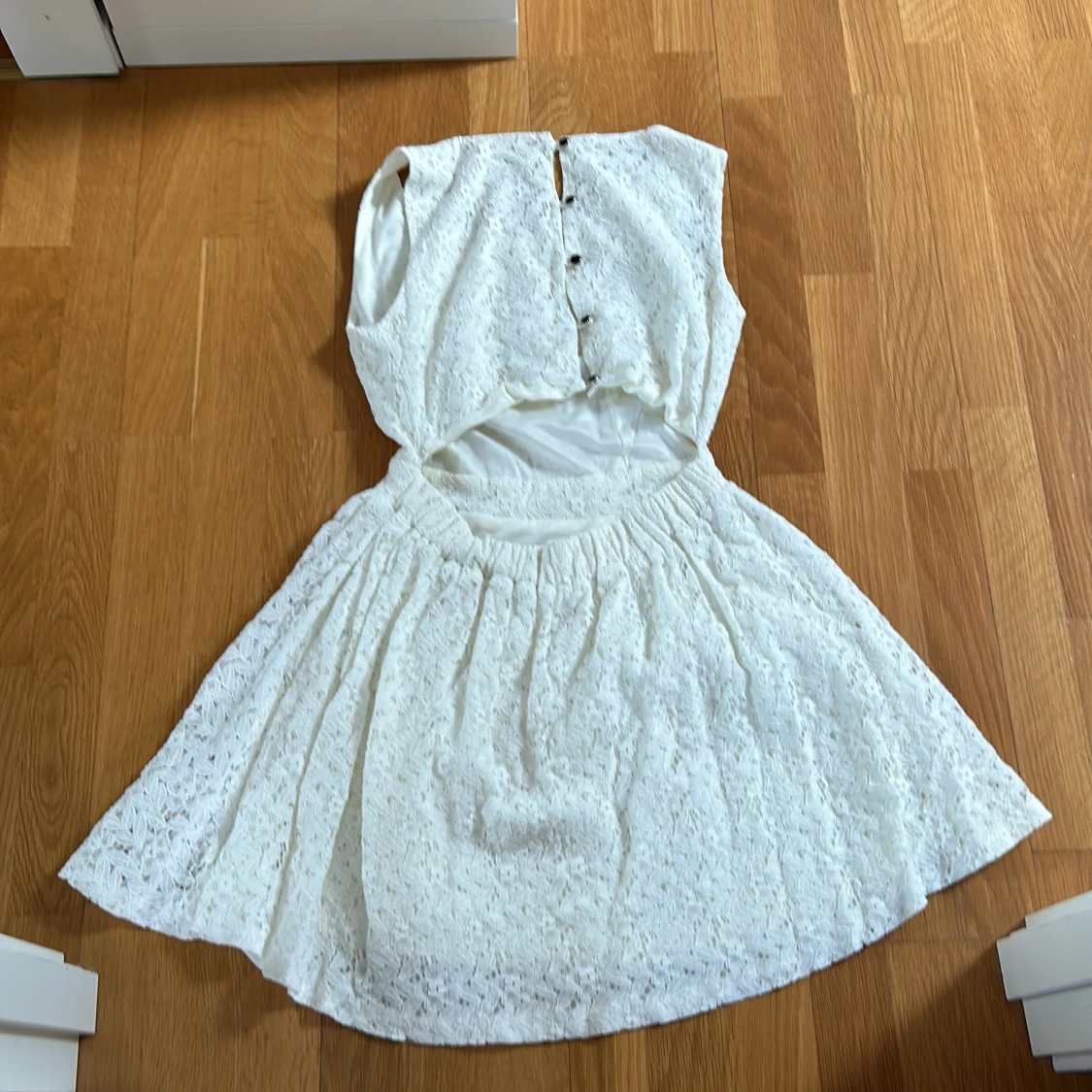 Vit Blom klänning 🤍 - 90