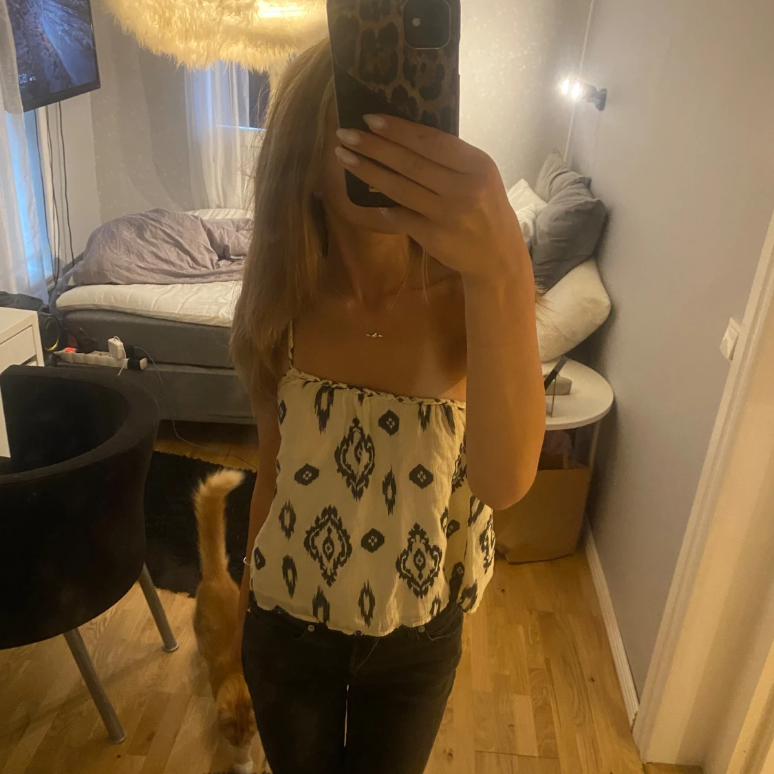 Mönstrad linne från Zara