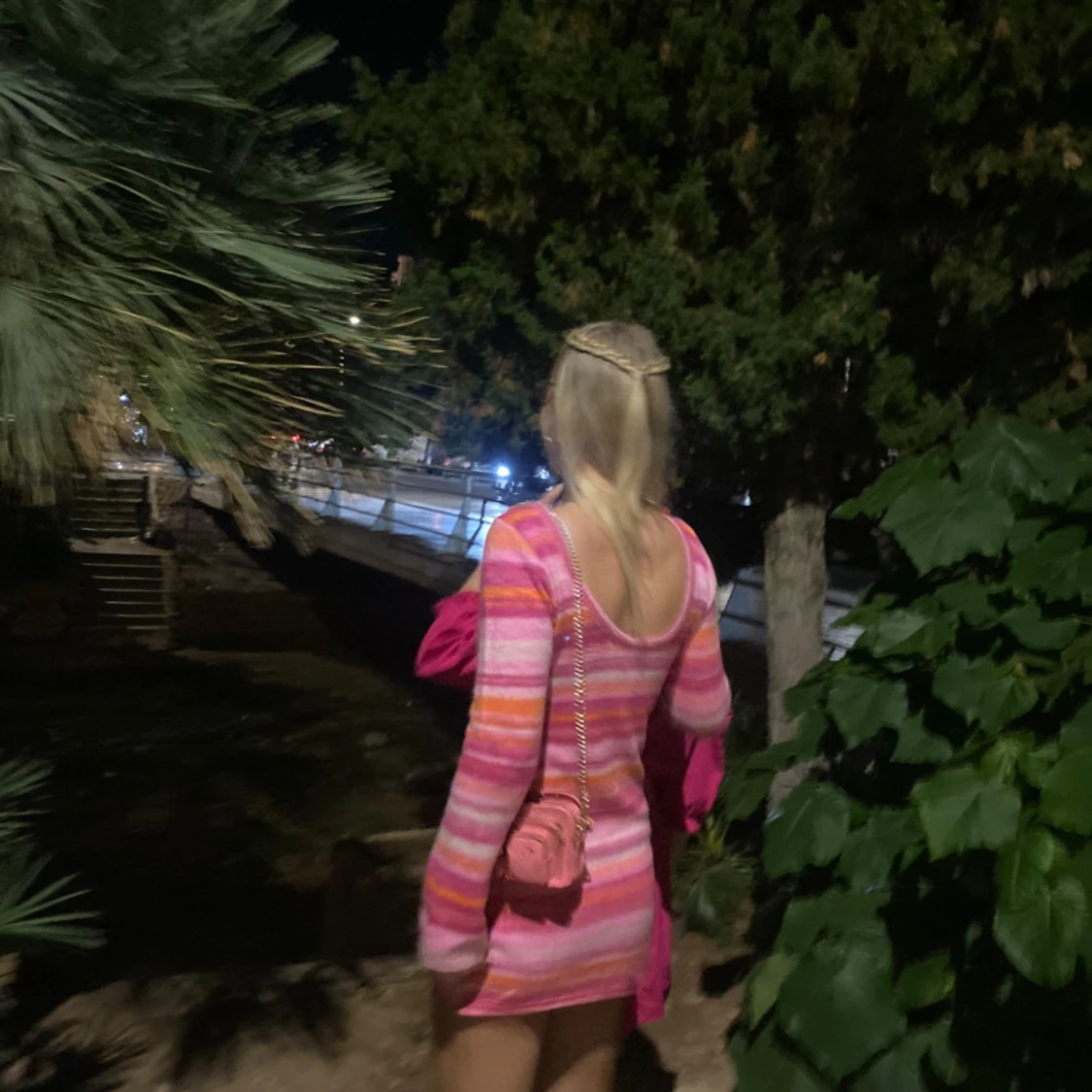 Färgglad stickad klänning från My Trend - 92