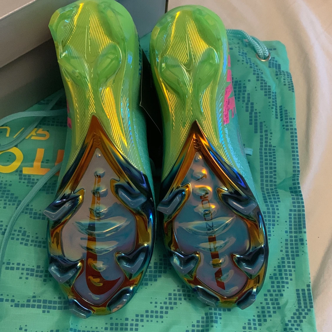 Helt nya/oanvända Nike air Zoom mercurial superfly 10 Elite turkos  - 1