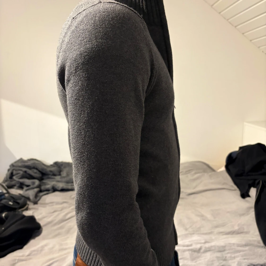 Grå kofta från J.F.K - 1