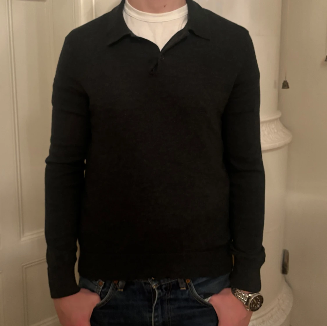 Mörkgrön Morris pikétröja