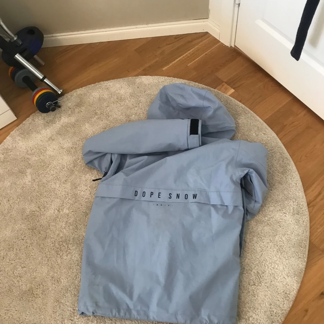 Ljus blå dope jacka storlek xs. - 1