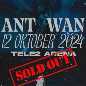 Säljer två främre ståplatser  - Jag säljer två stycken FRÄMRE ståplatser (tidig entree) till Antwans konsert.  Ingång H precis framför scenen. Skickas över direkt via officiella AXS.   Pris kan diskuteras 