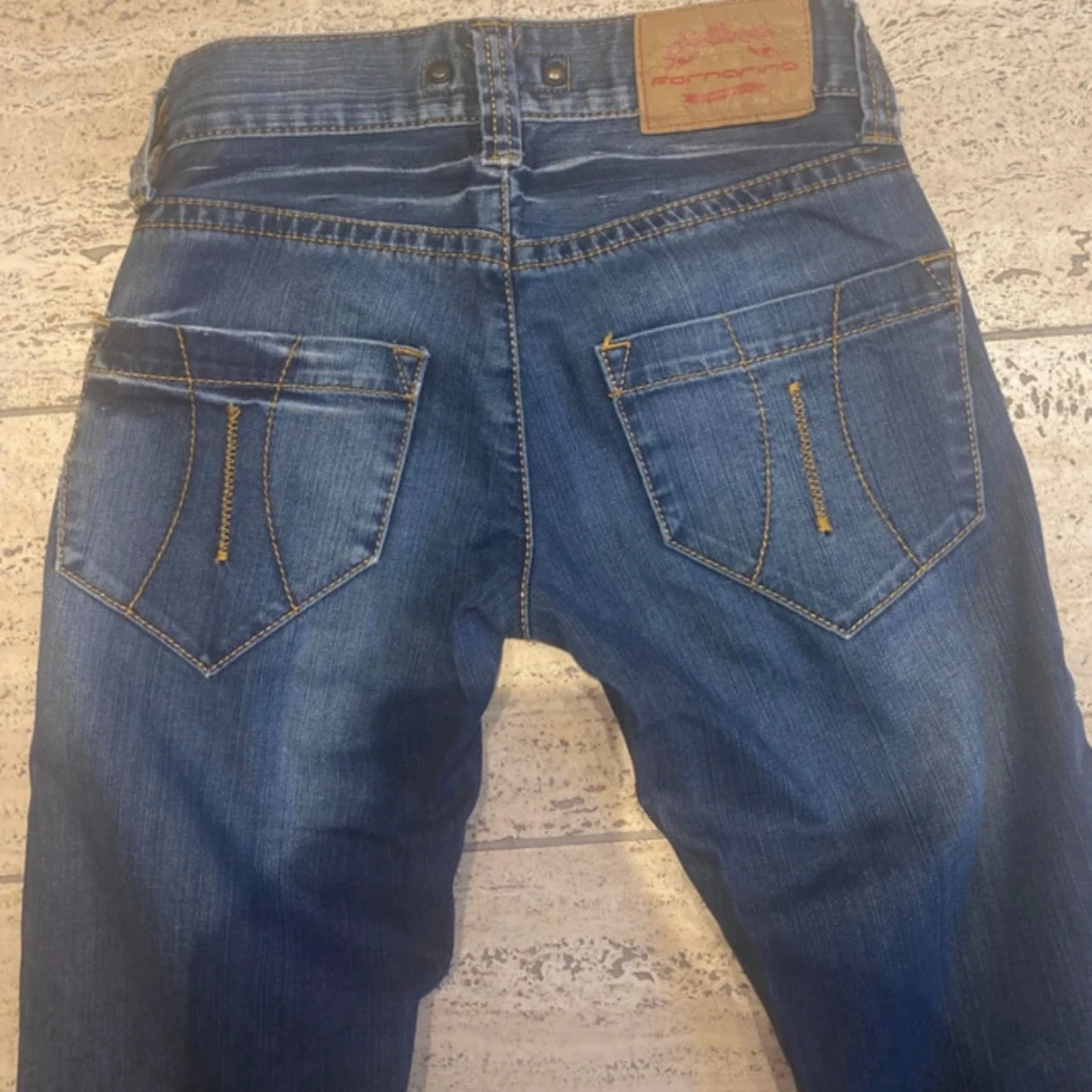 Lågmidjade bootcut jeans - 92