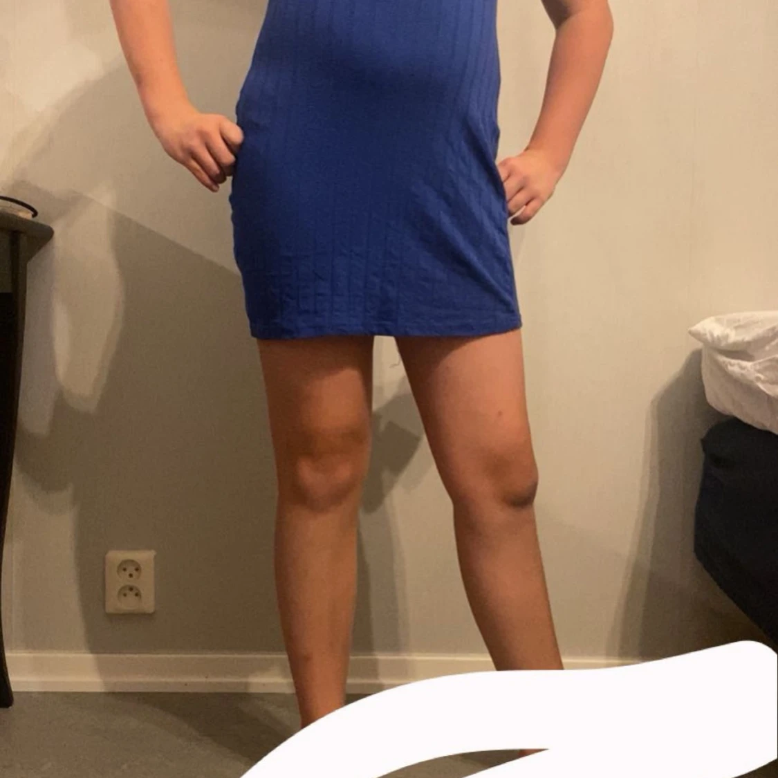 Blå klänning  - 92