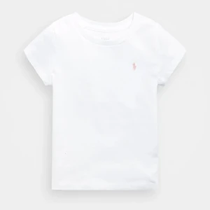 Ralph Lauren T-shirt - Snygg och klassisk vit t-shirt från Ralph Lauren med korta ärmar och en liten broderad logga på bröstet. Perfekt för en stilren look. Barn storlek 12-14 år men passar xs och s 