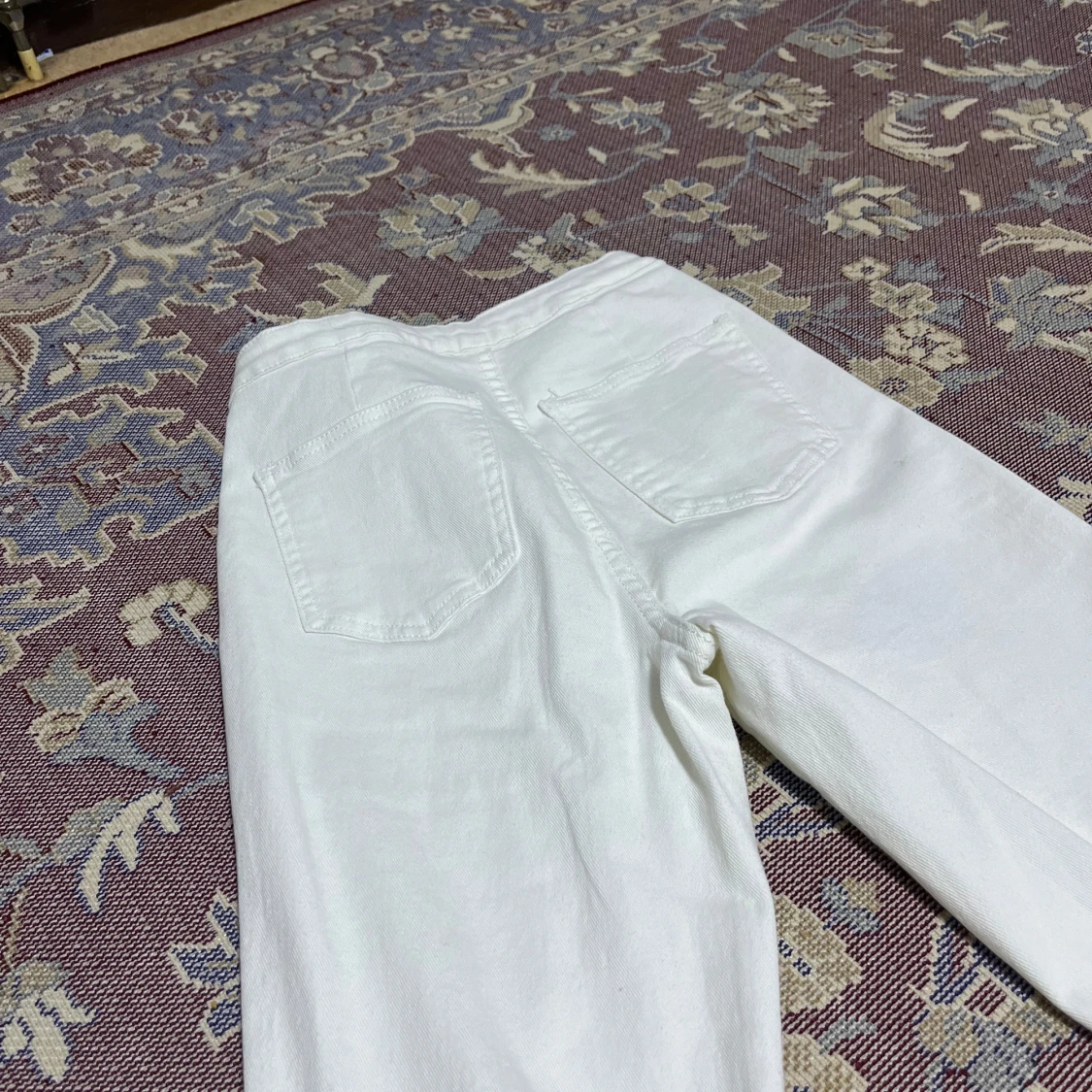 Vita bootcut byxor - 90