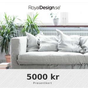 Presentkort RoyalDesign.Se 5000 kr - Säljer mitt presentkort 3700 kr. Digital frakt. 