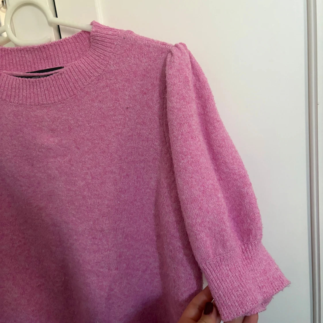 Rosa stickad tröja🎀 - 92